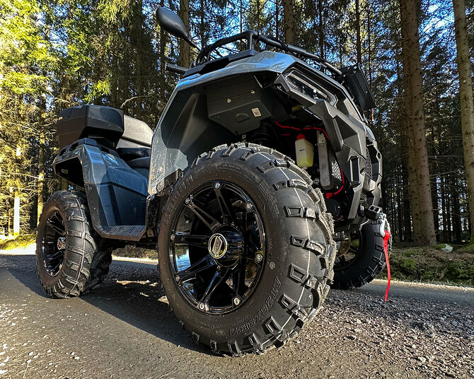 Wanda däck på en Polaris Sportsman