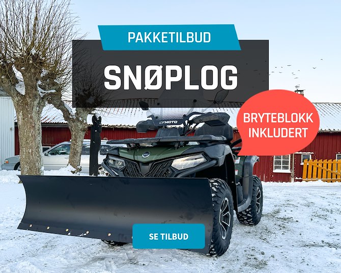 Snøplog - bryteblokk inkludert