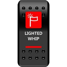 Strømbryter dashbord Lighted Whip rød Strømbryter dashbord Lighted Whip rød