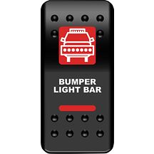 Strømbryter dashbord støtfanger Light Bar rød Strømbryter dashbord støtfanger Light Bar rød