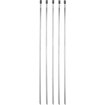 Kabelstriper i rustfritt stål 5-pakning, 20 cm