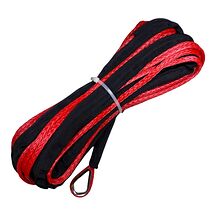 Syntetisk line ATV-vinsj 5 mm x 15 meter Rød