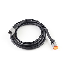 DT (Deutsch) kontakt med kabel 2m Hun-Hann