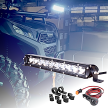 Lysbjelke ATV 13 Tommer 50W / 4200 Lumen - Komplett