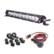 Lysbjelke ATV 13 Tommer 50W / 4200 Lumen - Komplett