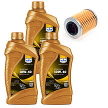 Oljeservicesett CF Moto C Force 450/520/550 helsyntetisk