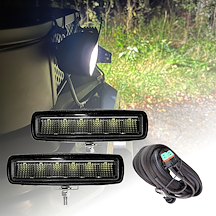 2st Arbeidsbelysning Slim Reflektor 30W / 2520 Lumen med strømledning 2st Arbeidsbelysning Slim Reflektor 30W / 2520 Lumen med strømledning