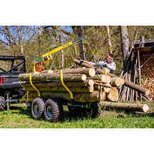 IB Tømmerhenger Boggi ATV Offroad 1200 med Kran & Elektrisk Vinsj