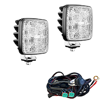 2 Led arbeidsbelysningssett (3200 lumen) med ledninger