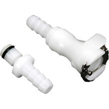 Hurtigkobling for 1/4-tommers drivstoffslange, dobbel tilbakeslagsventil Hurtigkobling for 1/4-tommers drivstoffslange, dobbel tilbakeslagsventil