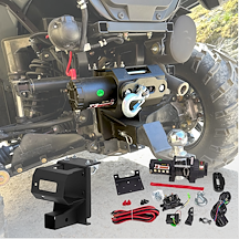 Vinsj bak Polaris med 2-tommers tilhengerfeste