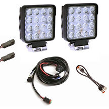 2stk Arbeidsbelysning 0727 27W / 3040 Lumen Med Kabelsett 2stk Arbeidsbelysning 0727 27W / 3040 Lumen Med Kabelsett