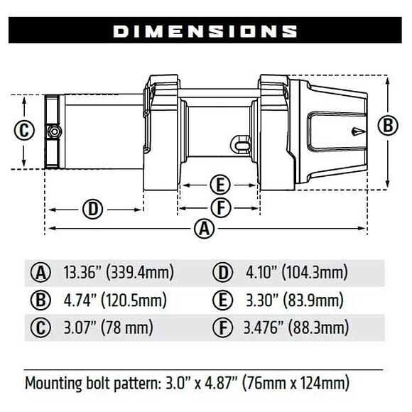 WARN Warn VRX 35 ATV Vinsj