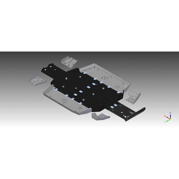 CF MOTO Bukplate CF Moto U-Force 550/800, plast