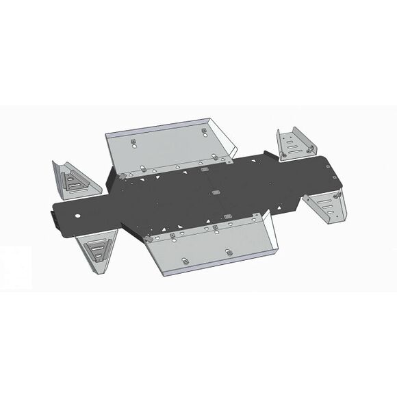 POLARIS Bukplate Polaris Ranger 400 / EV, plast og aluminium