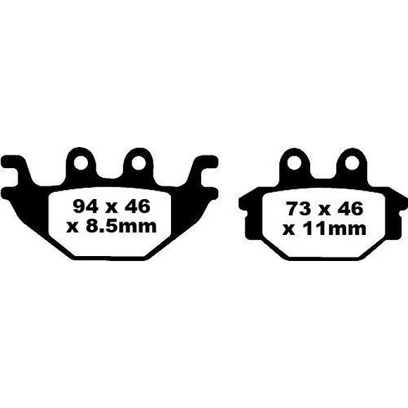 EBC Bremseklosser FA377 Dinli 700 foran