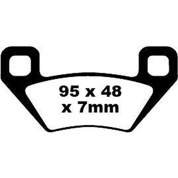 EBC Bremseklosser FA395 Arctic Cat Foran / Bak