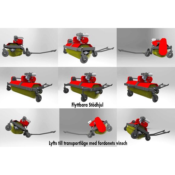 Iron Baltic (IB) Børsteenhet 127cm ATV Briggs & Stratton 6,5hk