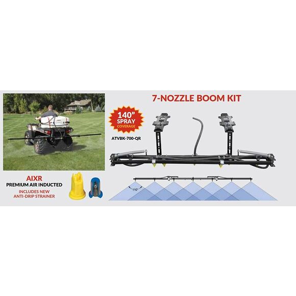 MOOSE 95 liters sprøyteaggregat komplett med sprøytebom og 7 dyser – høy kapasitet