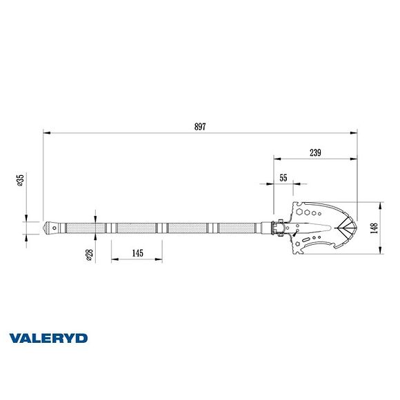 VALERYD Multi spade Balder 9-i-1