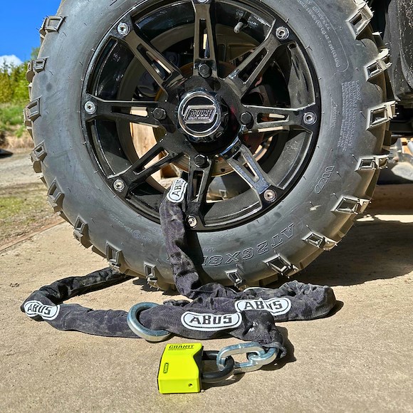 ABUS Abus låspakke 250cm ATV / MC inkludert ABUS låsanker klasse 3