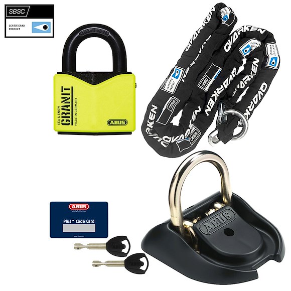 ABUS ABUS ATV Låspakke 250cm Gulvring WBA 100 Klasse 3