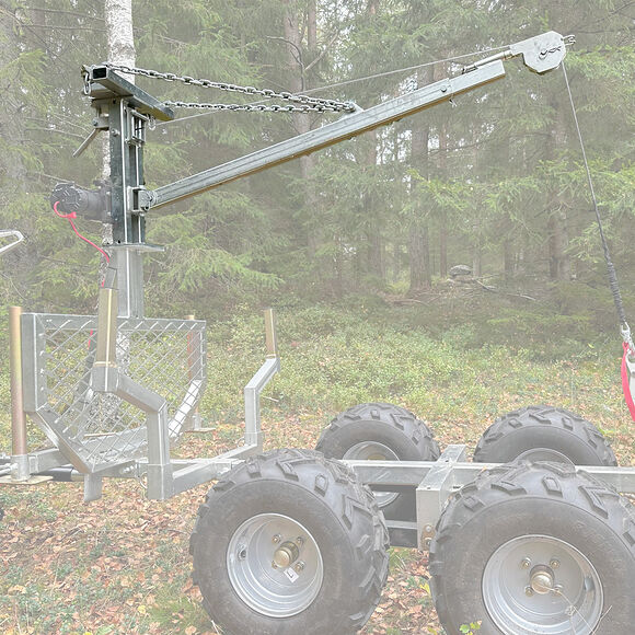 ATV LAB Kran til tømmerhenger