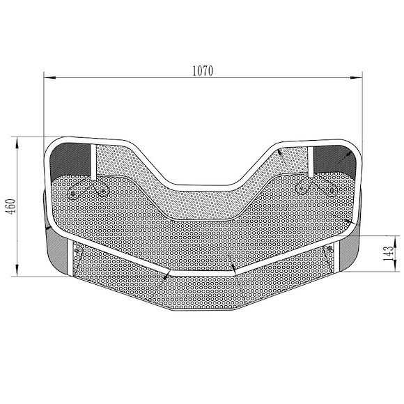 BRONCO Bagasjekurv Front til ATV
