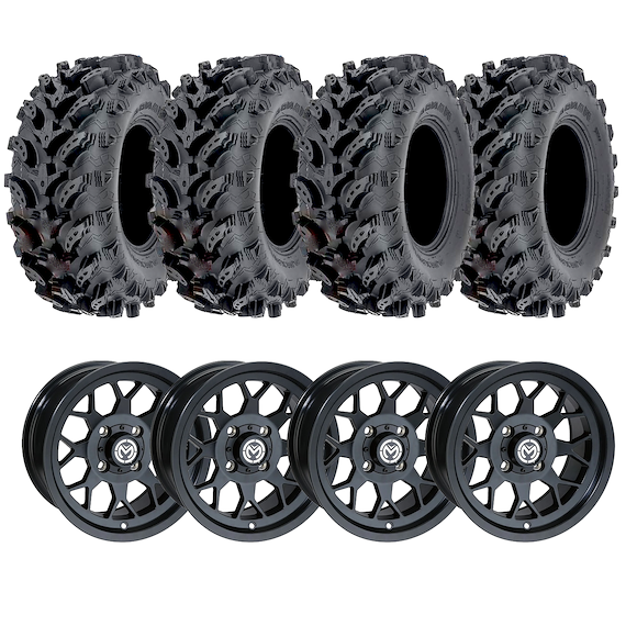 ATV-PRO ATV Hjul 4/110 P376 MudTrail 27x12 Aluminium