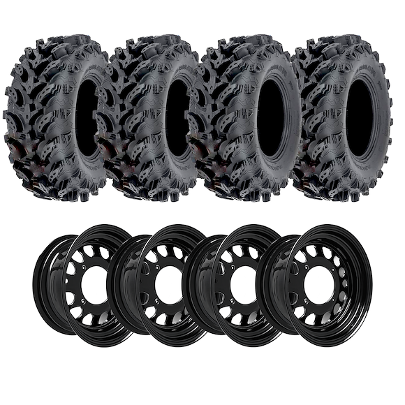 ATV-PRO ATV Hjul Polaris P376 MudTrail 27x12 Stål