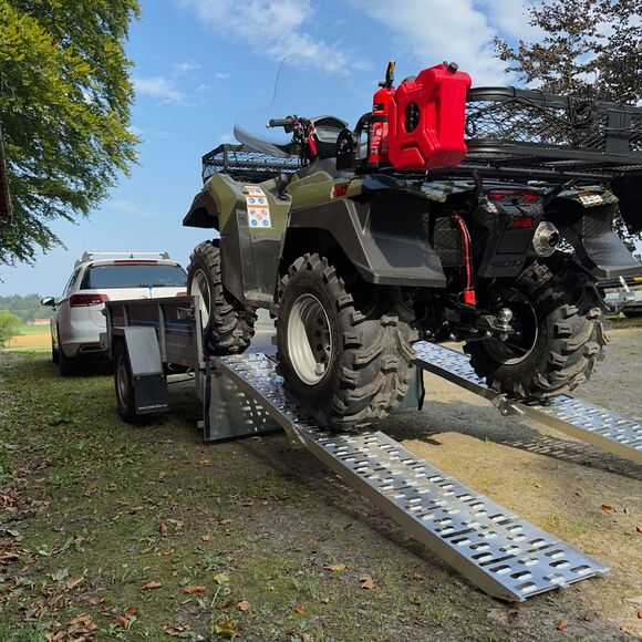 ATV-PRO Lasterampe Aluminium Sammenleggbar - firhjuling - motorsykkel - gressklipper