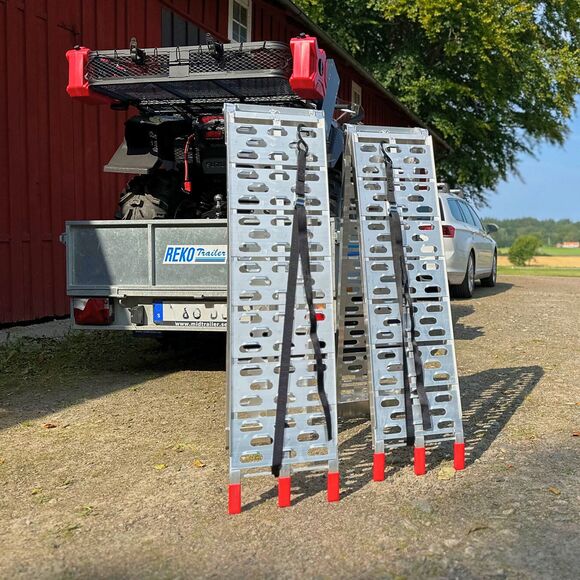 ATV-PRO Lasterampe Aluminium Sammenleggbar - firhjuling - motorsykkel - gressklipper