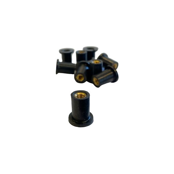 ATV LAB Mutter gummi utvidbar M4 10 st