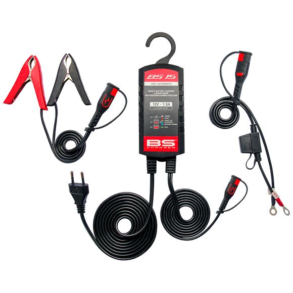 BS BATTERY Batterilader BS15 12V 1,5A ATV, Moped & MC