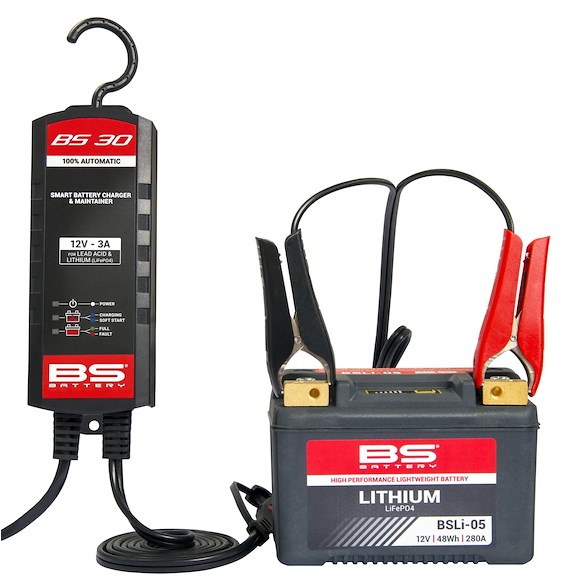 BS Batterier Batterilader BS30 12V 3A ATV, Moped & MC