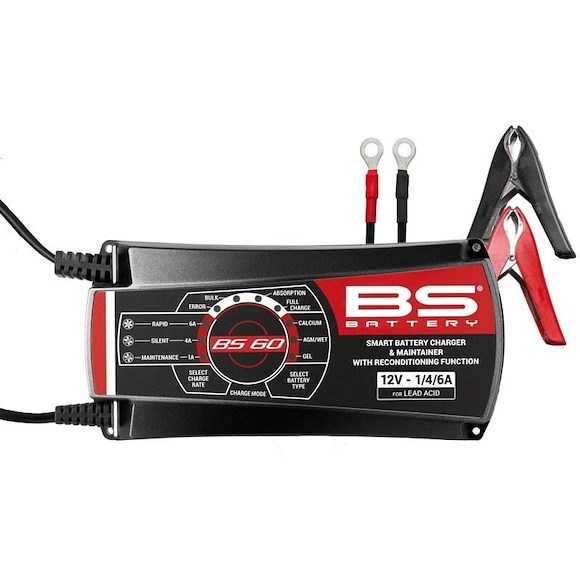 BS Batterier Batterilader BS60 12V 1/4/6A ATV, Moped & MC