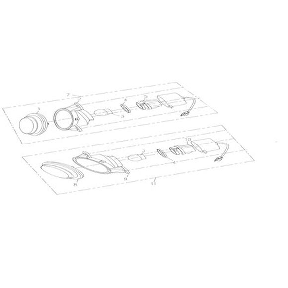 CF MOTO Blinklys foran venstre, CF Moto 500
