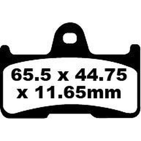 ATV LAB Bremseklosser CF Moto 500-600/Goes 500-600/Yamaha 660 bak