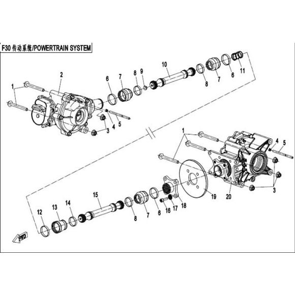 CF MOTO Bremseskive bak 4 bolthull CF Moto