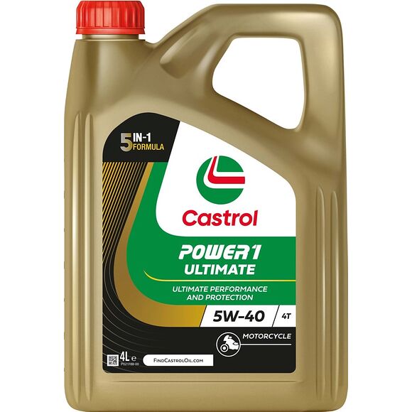 CASTROL Castrol Power 1 Ultimate 4T 5W-40 helsyntetisk 4 l