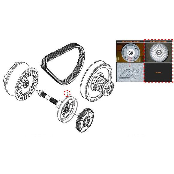 CF MOTO Sekundærvariator komplett CF Moto Fabrikat MC