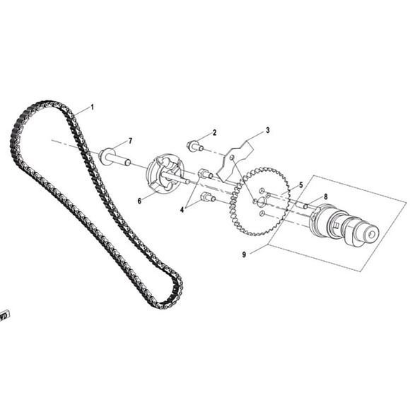CF MOTO Kamaksel dekompresjon CF Moto 450/520/550