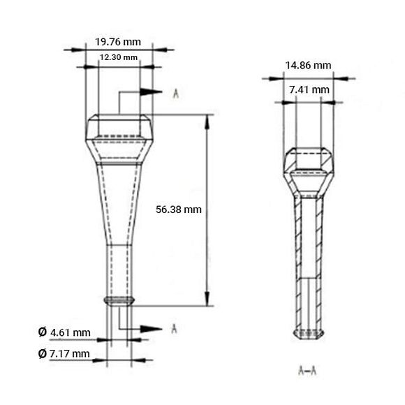 HBA Deutsch Kontakt Gummipakning 2-pin