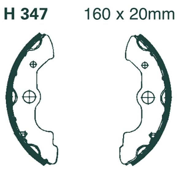 EBC Bremsesko foran H347 Honda