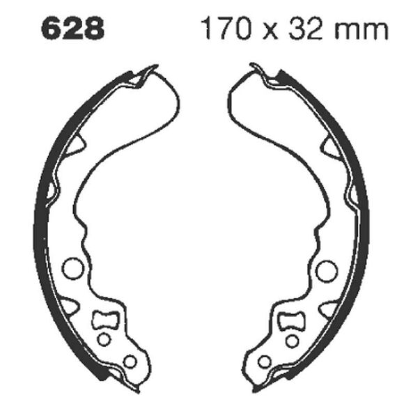 EBC Bremsesko foran S628 Suzuki LT-F4WD