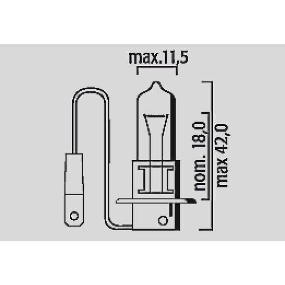 Bosma Lyspære H3 12V 55W PK22S