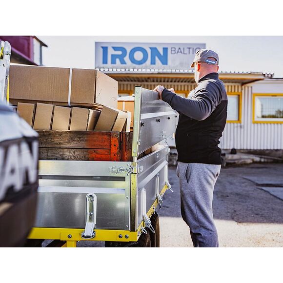 Iron Baltic (IB) Hevningsplater IB Flakvogn Boggi 1200 Høybygget