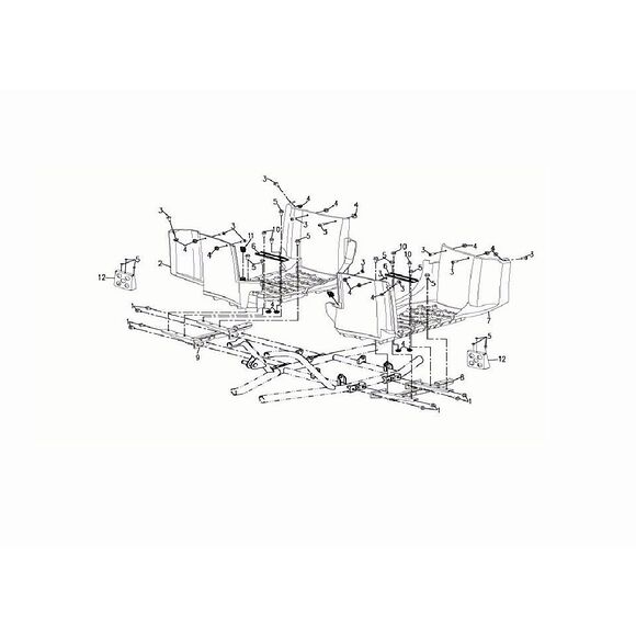 CF MOTO Fotstøtte høyre, CF Moto C-Force 800 / X8 Terralander