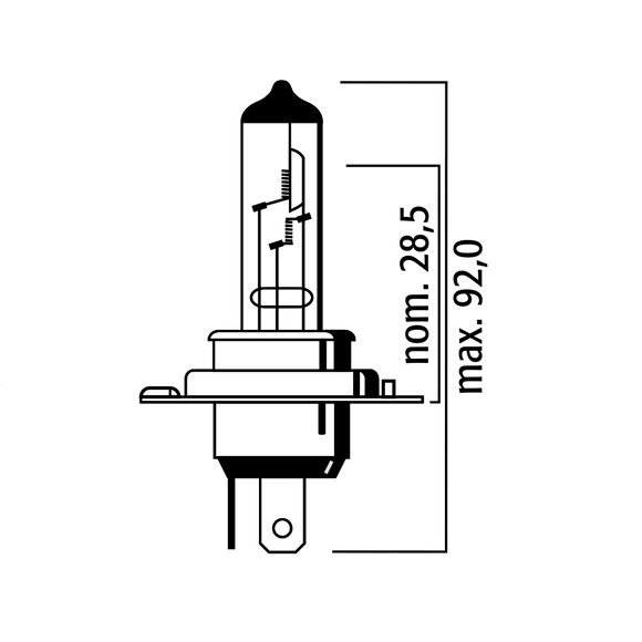 Bosma Lyspære 12V 35 / 35W PX43T H4 HS1