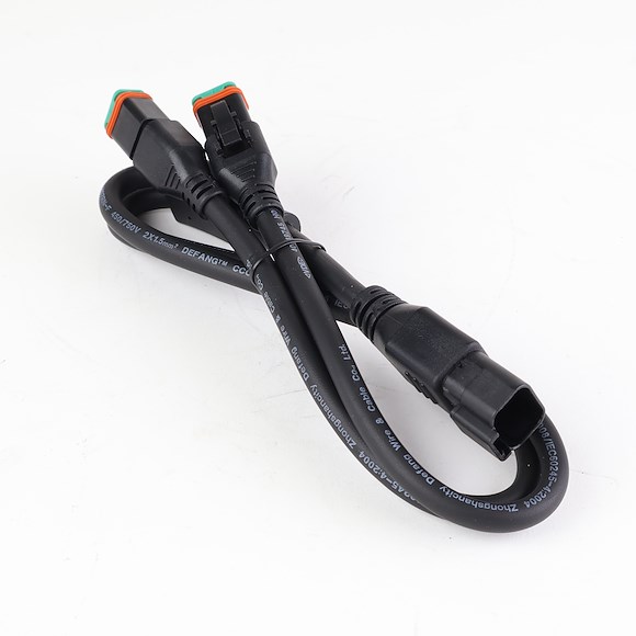 HBA Deutsch Y-strømkabel 40cm
